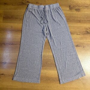 Pink/Gray Women's Wide-Leg Pants